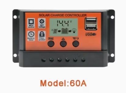 Controlador de carga solar PWM 60A